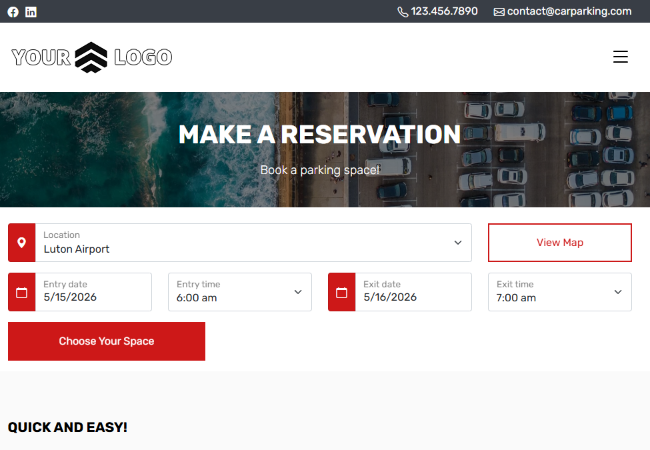 Start every booking with location and schedule selection