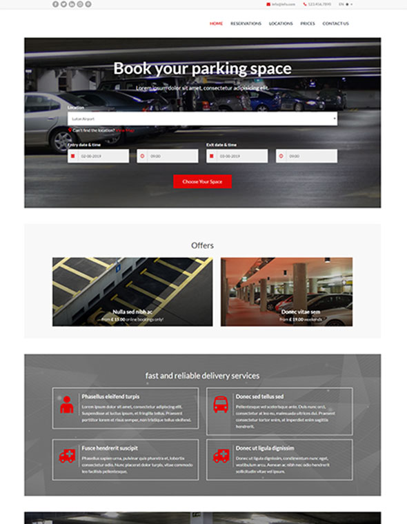 website builder - reservation software