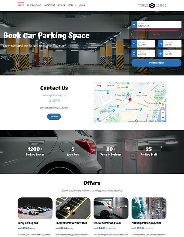 website builder - reservation software