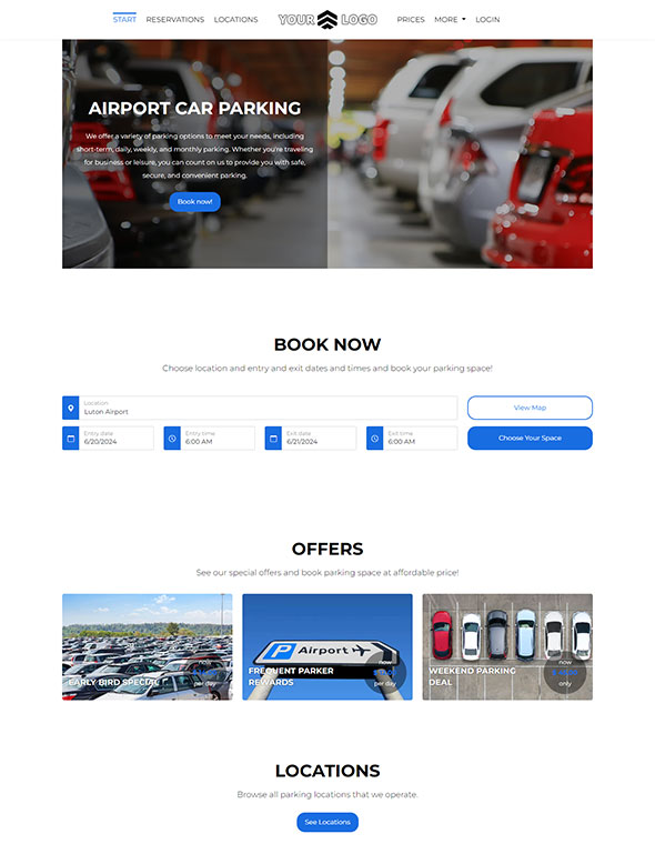 website builder - reservation software