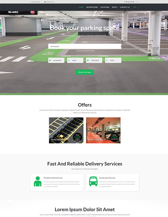 website builder - reservation software