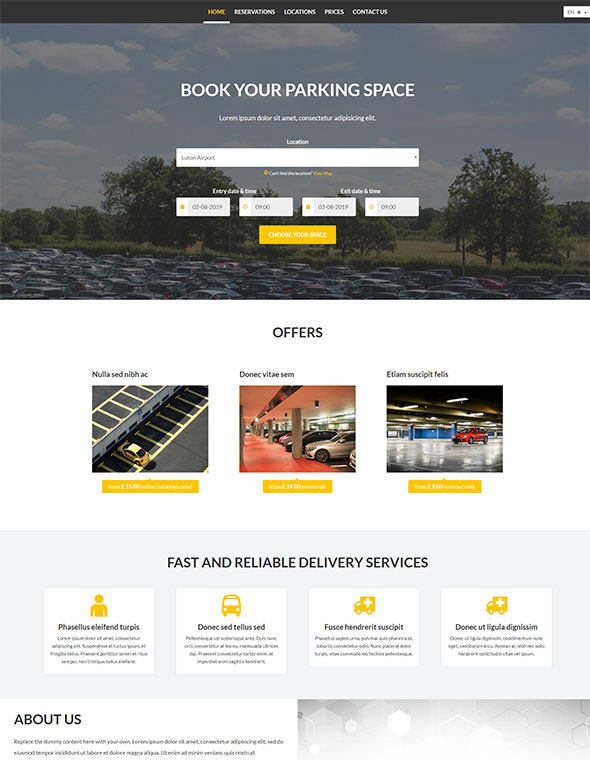 website builder - reservation software