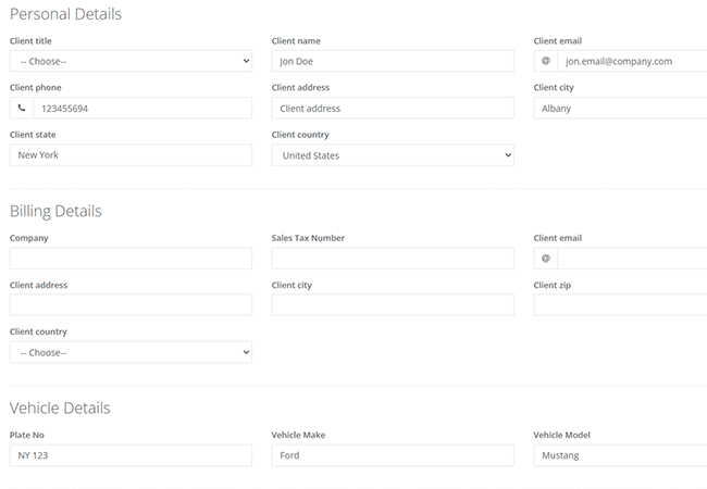 customers accounts - parking reservation system