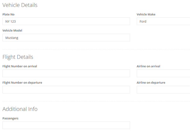 customers accounts - parking reservation system