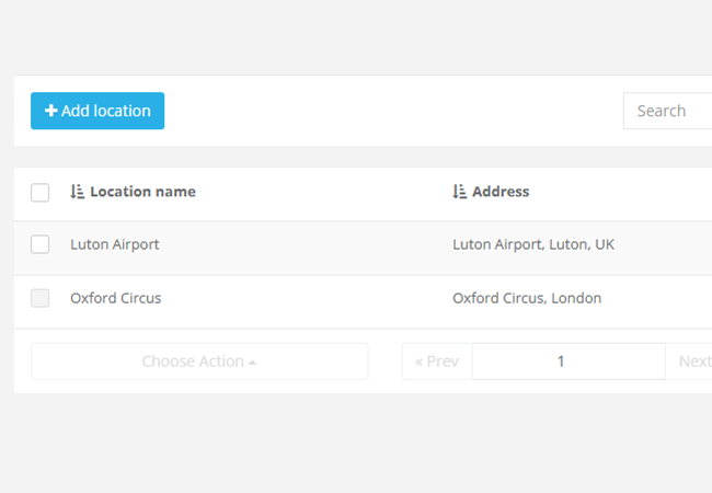 parking locations spaces - parking reservation system