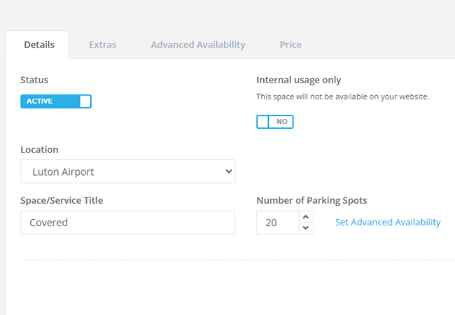 parking locations spaces - parking reservation system