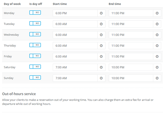parking locations spaces - parking reservation system